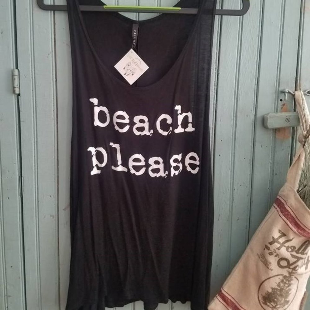 Beach please flowy tank